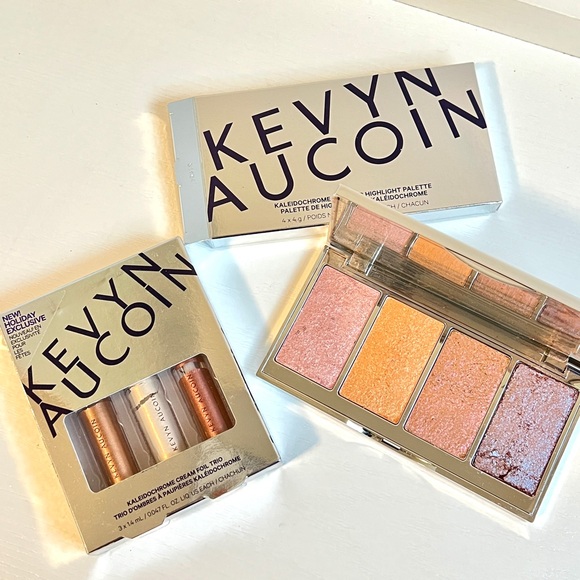 Kevyn Aucoin Kaleidochrome All Over Highlight Palette & Cream Foil Tri Set